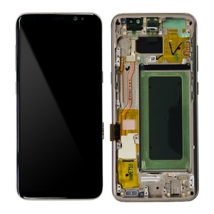 Samsung Galaxy S8 G950F - Full Front LCD Digitizer With Frame Gold 