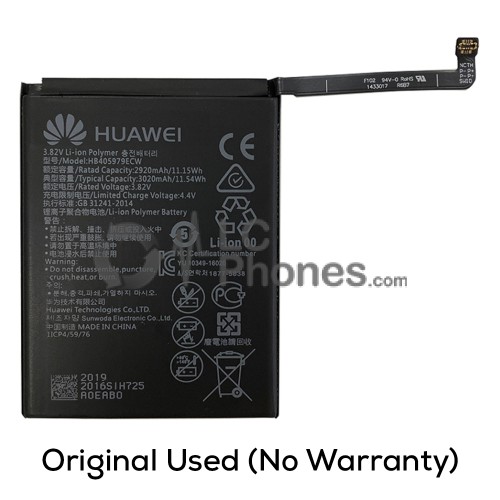 Huawei Nova / Nova Young / Honor 6A / Y5 2018 / Y6 2017 / Y6 Pro 2017 / P9 Lite Mini - (Original Used) Battery HB405979ECW 2920mAh 11.15Wh (No Warranty)