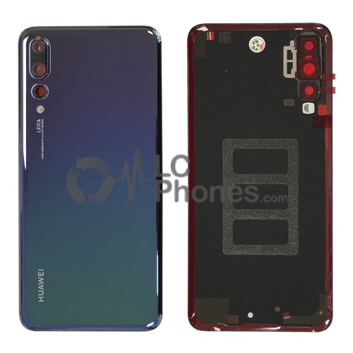 Huawei P20 Pro - OEM Battery Cover With Adhesive & Camera Lens Twilight Blue