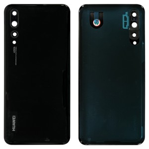 Huawei P20 Pro - Battery Cover with Adhesive & Camera Lens Black