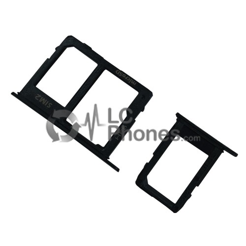 Samsung Galaxy A8 (2018) A530 - Sim Tray Holder Black