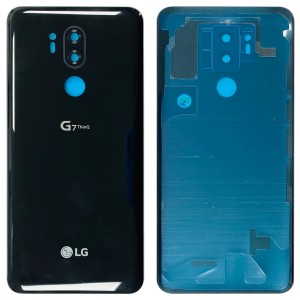 LG G7 ThinQ - Battery Cover with Adhesive & Camera Lens New Aurora Black