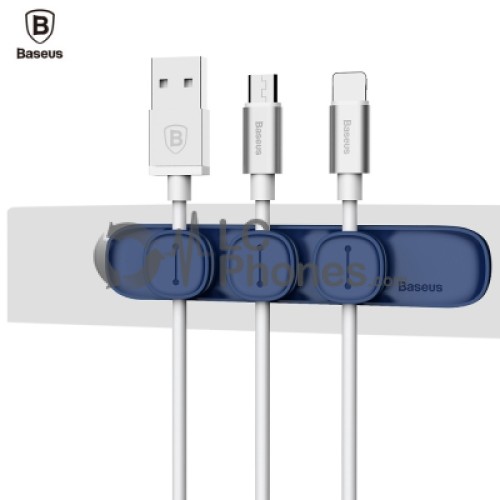 Baseus - Magnet Peas Cable Clip Blue