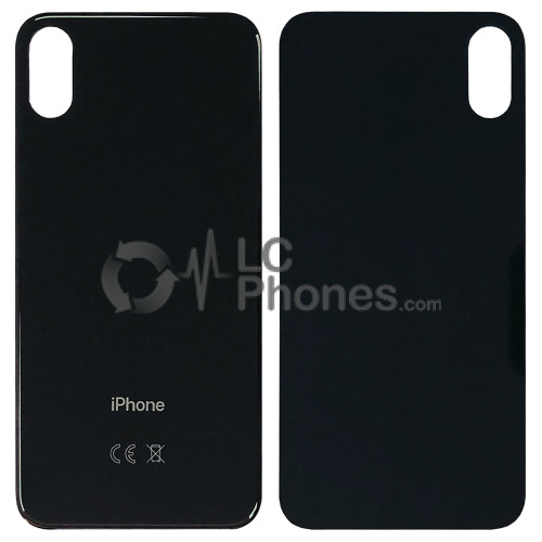 iPhone X - Battery Cover with Big Camera Hole Black