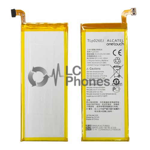 Alcatel One Touch Idol 4 OT6055 - Battery TLP026EJ 2610mAh 10.1Wh