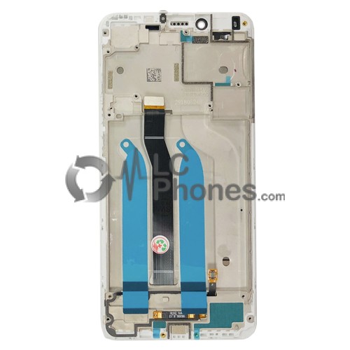 Xiaomi Redmi 6 / 6A - Full Front LCD Digitizer with Frame White