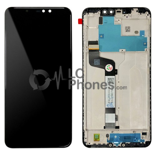 Xiaomi Redmi Note 6 Pro - Full Front LCD Digitizer With Frame Black