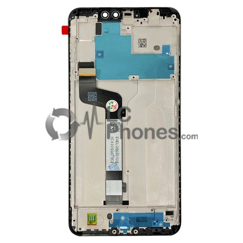 Xiaomi Redmi Note 6 Pro - Full Front LCD Digitizer With Frame Black