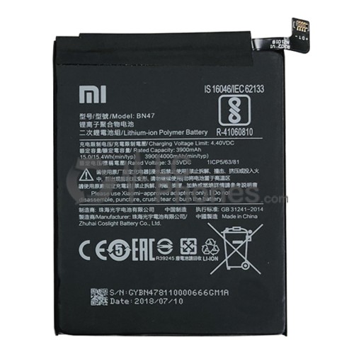 Xiaomi Mi A2 Lite / Redmi 6 Pro - Battery BN47 4000mAh 15.4Wh