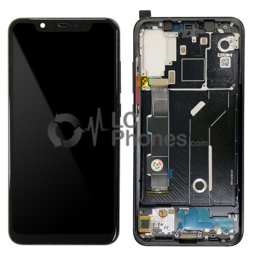 Xiaomi Mi 8 - Full Front LCD Digitizer with Frame Black