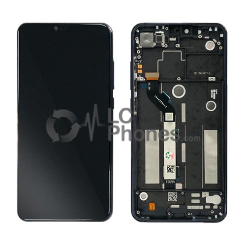 Xiaomi Mi 8 Lite - Full Front LCD Digitizer with Frame Black