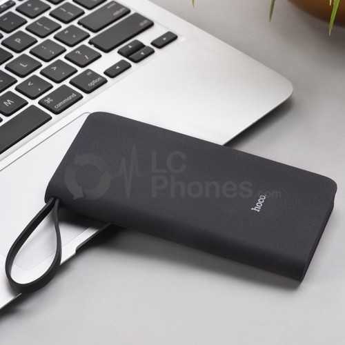 HOCO - Power Bank J25A 10000mAh Single USB with Built-in Micro USB Cable Black