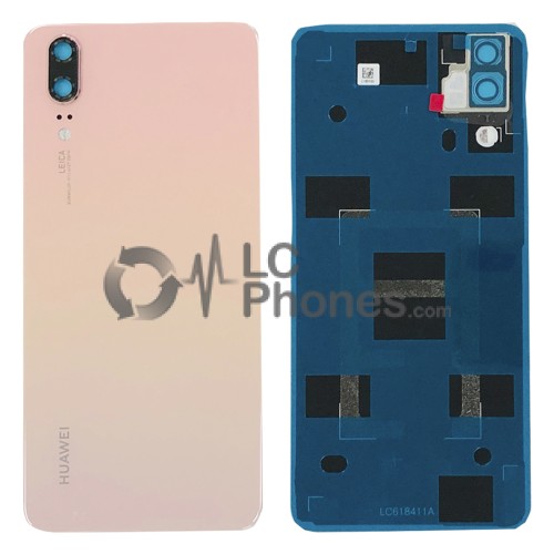 Huawei P20 - OEM Battery Cover Pink with Camera Lens & Adhesive