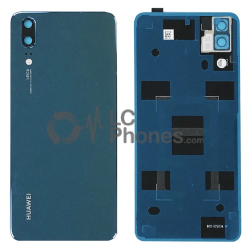 Huawei P20 - OEM Battery Cover Blue with Camera Lens & Adhesive