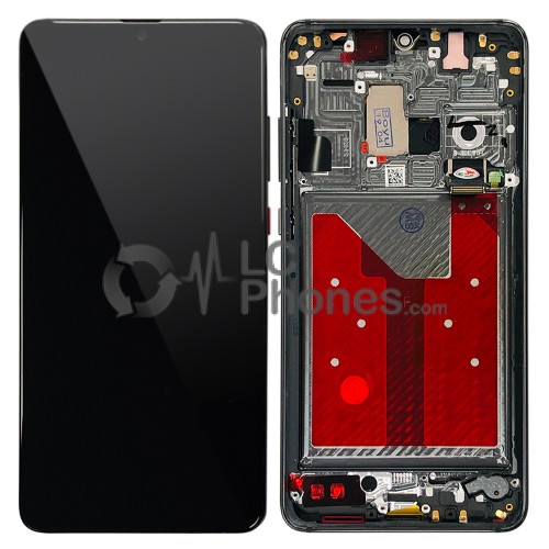 Huawei Mate 20 - Full Front LCD Digitizer With Frame Black