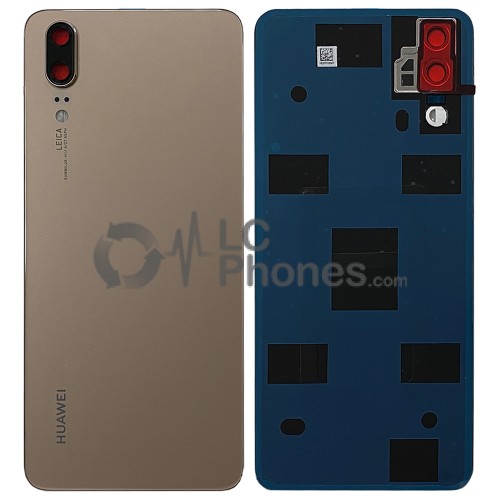 Huawei P20 - OEM Battery Cover Gold with Camera Lens & Adhesive