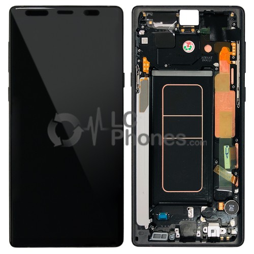 Samsung Galaxy Note 9 N960 - Full Front LCD Digitizer Midnight Black < Service Pack >