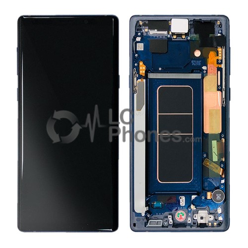 Samsung Galaxy Note 9 N960 - Full Front LCD Digitizer Blue < Service Pack >