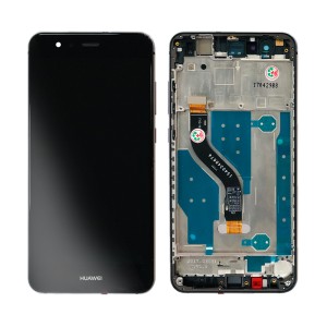 Huawei Ascend P10 Lite WAS-LX1A - Full Front LCD Digitizer Black With Frame (FHD-W-T)