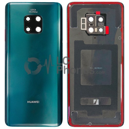 Huawei Mate 20 Pro - OEM Battery Cover Emerald Green with Camera Lens & Adhesive