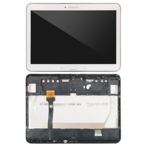 Samsung Galaxy Tab 4 10.1 T530 / T531 / T535 - Full Front LCD Digitizer with frame White