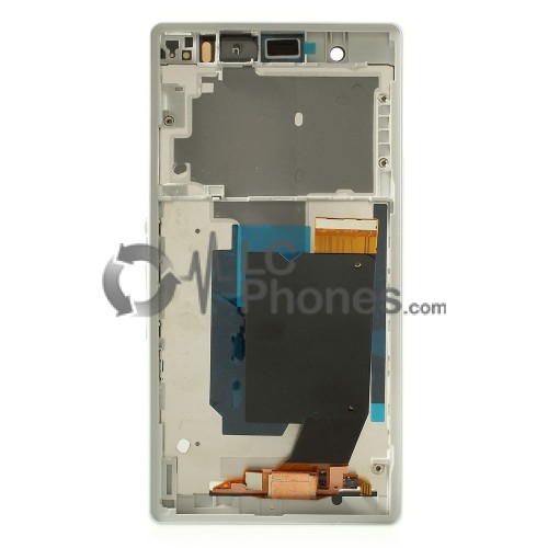 Sony Xperia Z L36H C6603 - Full Front LCD Digitizer OEM With Frame White