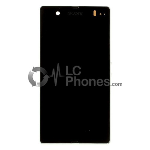 Sony Xperia Z L36H C6603 - Full Front LCD Digitizer OEM With Frame White