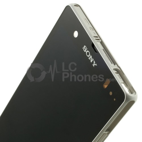 Sony Xperia Z L36H C6603 - Full Front LCD Digitizer OEM With Frame White