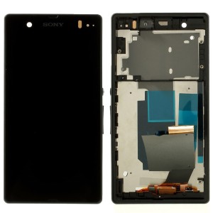 Sony Xperia Z L36H C6603 - Full Front LCD Digitizer OEM With Frame Black