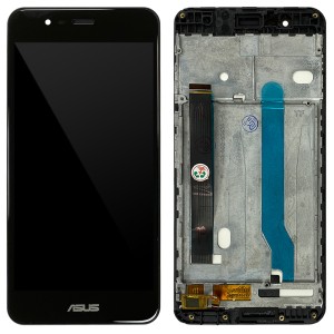 Asus Zenfone 3 Max ZC520TL - Full Front LCD Digitizer with Frame Black