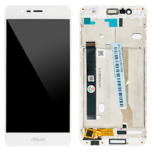 Asus Zenfone 3 Max ZC520TL - Full Front LCD Digitizer with Frame White