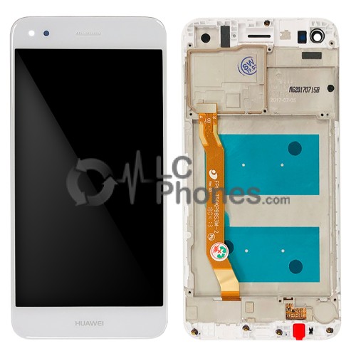 Huawei Ascend P9 Lite mini / Y6 Pro 2017 - Full Front LCD Digitizer with Frame White