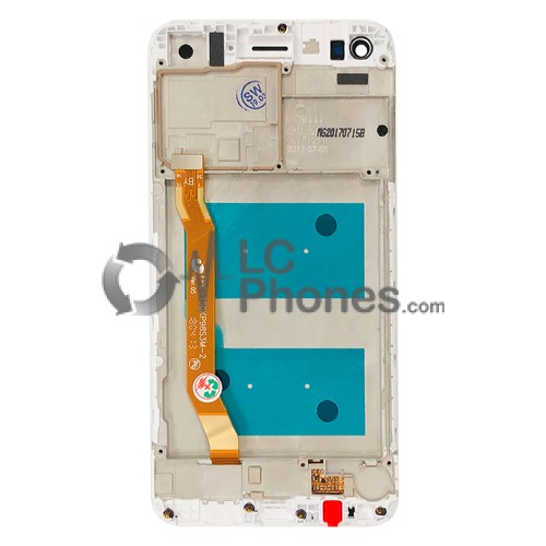 Huawei Ascend P9 Lite mini / Y6 Pro 2017 - Full Front LCD Digitizer with Frame White