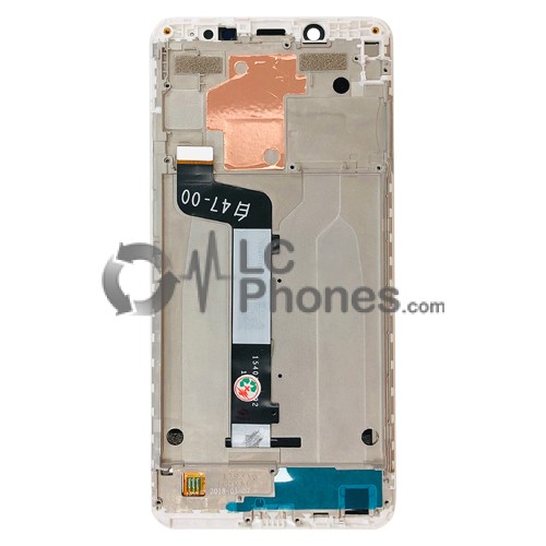 Xiaomi Redmi Note 5 / Note 5 Pro - Full Front LCD Digitizer with Frame White