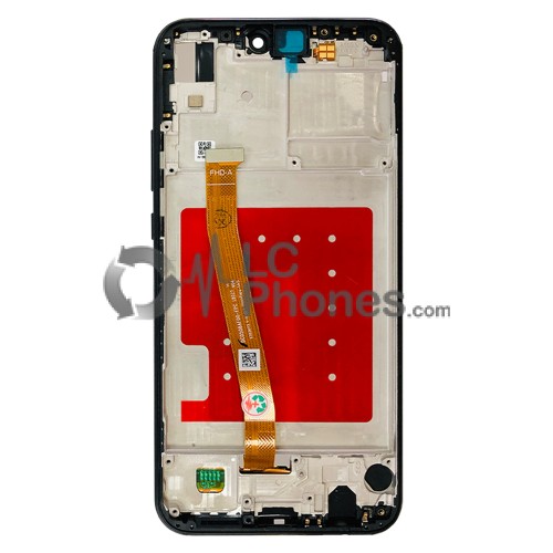 Huawei P20 Lite ANE-LX1 - Full Front LCD Digitizer with Frame Black (Original Remaded)