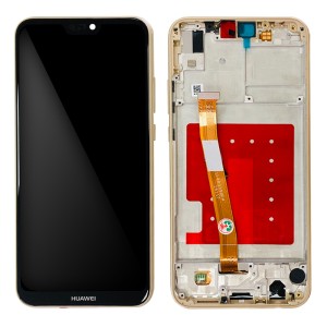 Huawei P20 Lite ANE-LX1 - Full Front LCD Digitizer with Frame Gold