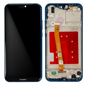 Huawei P20 Lite ANE-LX1 - Full Front LCD Digitizer with Frame Blue