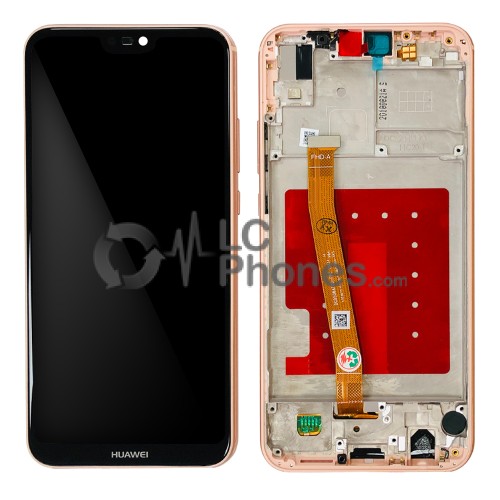 Huawei P20 Lite ANE-LX1 - Full Front LCD Digitizer with Frame Pink