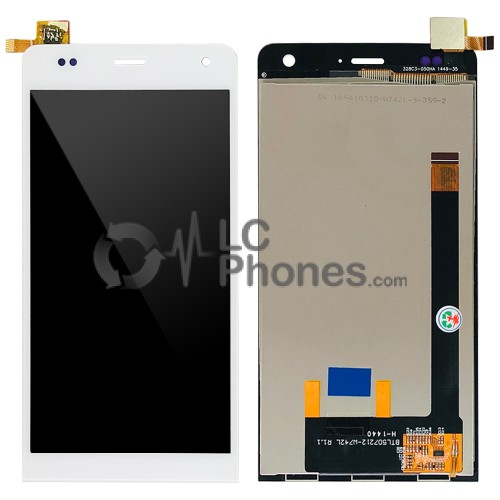 Wiko Getaway - Full Front LCD Digitizer White