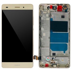 Huawei Ascend P8 Lite - Full Front LCD Digitizer with Frame Gold