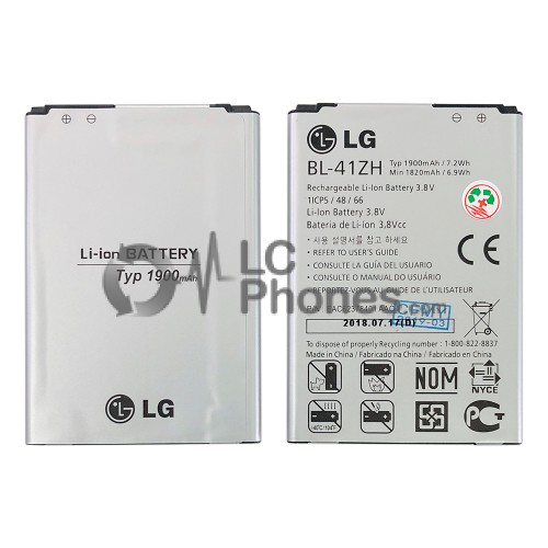 LG L50 D213N / L60 L Fino D290N - Battery BL-41ZH 1820mAh 6.9Wh