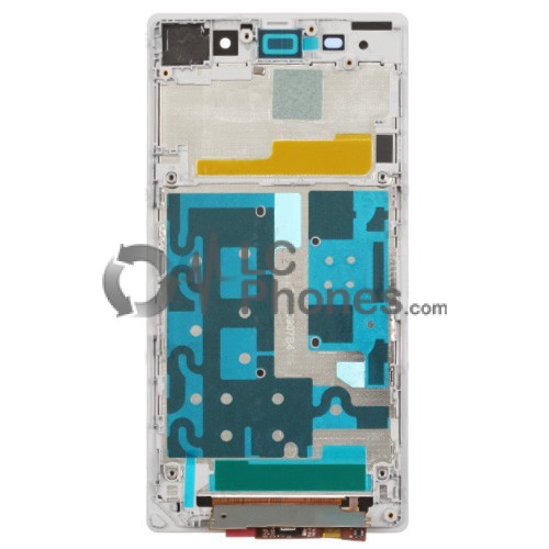 Sony Xperia Z1 L39H - Full Front LCD Digitizer OEM With LCD Frame White