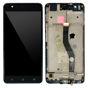 Asus ZenFone 3 Zoom ZE553KL - Full Front LCD Digitizer with Frame Black