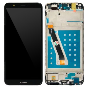 Huawei P Smart / Enjoy 7S - Full Front LCD Digitizer with Frame Black 