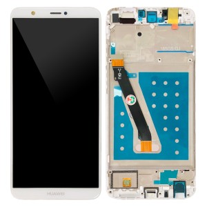 Huawei P Smart / Enjoy 7S - Full Front LCD Digitizer with Frame White 