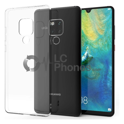 Huawei Mate 20  - Glossy TPU Gel Case Clear