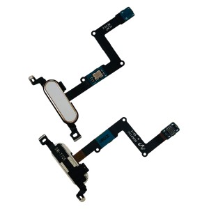 Samsung Galaxy Tab S 8.4 T700 T70 - Home Button Flex Cable White / Gold