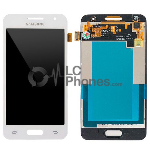 Samsung Galaxy Core 2 G355H - Full Front LCD Digitizer White < Service Pack >