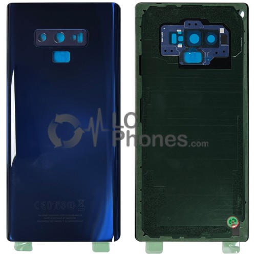 Samsung Galaxy Note 9 N960 - Battery Cover with Adhesive & Camera Lens Blue