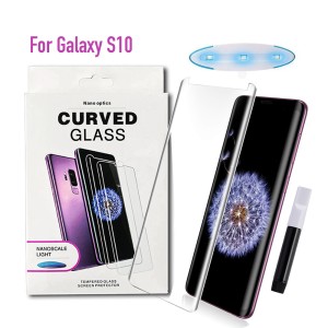 Samsung Galaxy S10 G973 - NanoScale Liquid Full Glue 5D Tempered Glass With Install Kit & UV Light